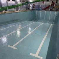 نیروی ۲۴ ساعته آقا برای نظافت استخر عمومی