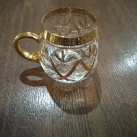 فنجان کوچولودسته طلایی رنگ