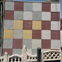 موزاییک نرده جدول باغی