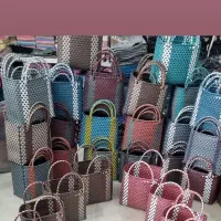 سبد حصیری ۴ عددی در رنگبندی زیبا