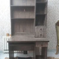 میز کامپیوتر همراه با کتابخانه از MDF