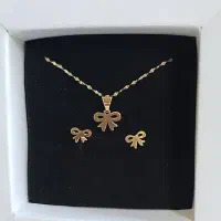 نیم ست طلا مینیمال، مناسب هدیه