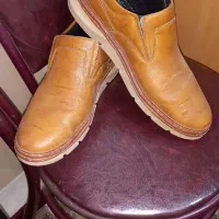 کفش نونو چرم خردلی