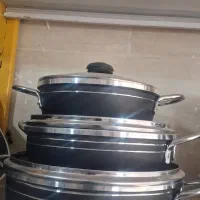سه تابه دربدار دودسته دسته فلزی