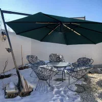 چتر پایه بغل قطر۴متر