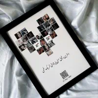 تابلو قاب موزیکال عشق با طرح شما
