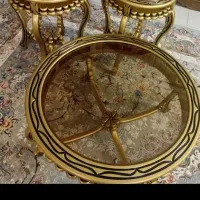 میز گرد مدل ریسه جلو مبلی
