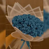 دسته گل روبانی