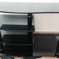 میز تلویزیون شیشه ای ال سی دی