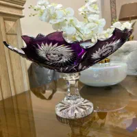 کریستال میوه خوری دو پوست بنفش