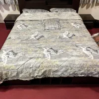 سرویس خواب دونفره همراه با پاتختی و میز ارایش