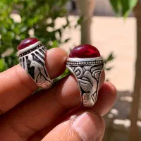 یاقوت قدیمی کهنه رکاب دستساز