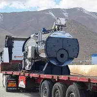 دیگ فولادی آتشخوار بخار با تست هیدرواستاتیک5تن