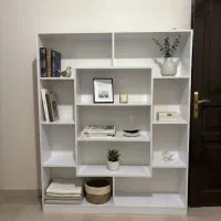 کتابخانه mdf سفید بسیار تمیز