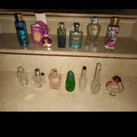 شیشه خالی عطر اورجینال همراه درب و افشانه سالم