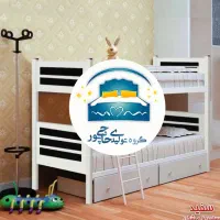 تخت خواب دو طبقه حاجی پور(تختخواب۲دوطبقه)تشک پاندا
