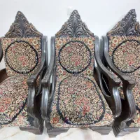 یکدست مبل قالی ۶ نفره در حد نو