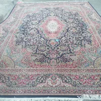 فرش ۱۲متری + کناره ۱در ۴/۹۰ سرمه ای زمرد مشهد