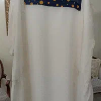 پیراهن مانتو سفید زنانه خنک تابستانی