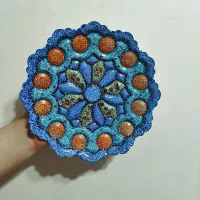 بشقاب میناکاری  صنایع دستی اصفهان