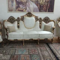 مبل سلطنتی ۹نفره منبت کار دست  چوب راش