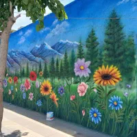 دیوار نویسی و نقاشی دیواری مدرسه با قیمت مناسب