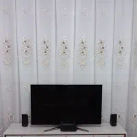 پرده قابی گل برجسته