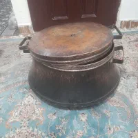 دیگ مسی دسته دار