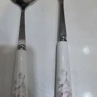 قاشق و چنگال سرامیکی نو نو اصلا استفاده نشده