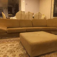 مبل راحتی چهار نفره نسکافه ای تمیز و سالم