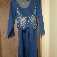 مانتو لی عبایی.جلیقه گلدوزی دار.۳۶ تا ۴۲