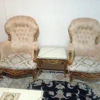مبل کلاسیک استیل همراه با دو عسلی و میز وسط|مبلمان خانگی و میز عسلی|تهران, اسفندیاری|دیوار
