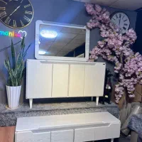 ست اینه کنسول و میز تی وی و جلومبلی عسلی مدل الوین