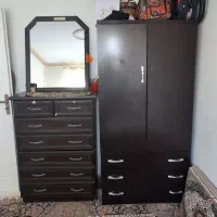 کمد لباس و دارور ام دی اف در حد نو