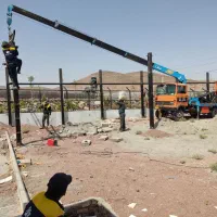جرثقیل ۳تن با ۱۶متر دکل و سبد