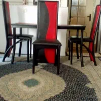 میزغذاخوری درحد.۲رنگ برپایه چرموآهن رنگ کوره حدصفر