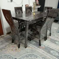 میز ناهار خوری ۶نفره در حد نو