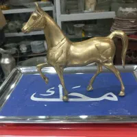 مجسمه زیبا  اسب برنجی  جذب ثروت  فنگشوئی