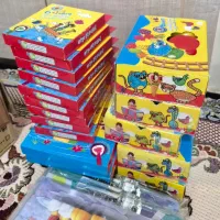 مداد رنگی و مداد شمعی و رنگ انگشتی در تعداد بالا