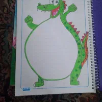 دفتر مشق نقاشی شده