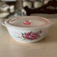 ظرف غذا بزرگ گلدار