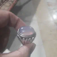 سلام انگشترنقره عقیق کبودسوسنی اصل رکاب دست ساز