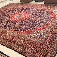 فرش دستبافت کاشان ۱۲ متری با نقشه اصیل ایرانی