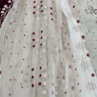 پرده حریر نباتی توپ توپی