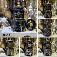 قوری و کتری لعابی و استیل