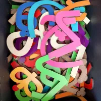 حروف الفبا جنس چوبی