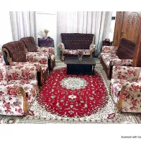 مبلمان ۹ نفره به همراه میز پنج تیکه