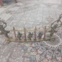 جلو شومینه ای تمام برنز و مس