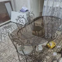 میز فرفورژه 8نفره