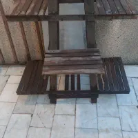 پایه گلدان چوبی کاملا سالم